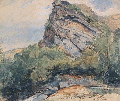 St. Goarhausen on the Rhine between Koblenz and Mainz by John Frederick Lewis